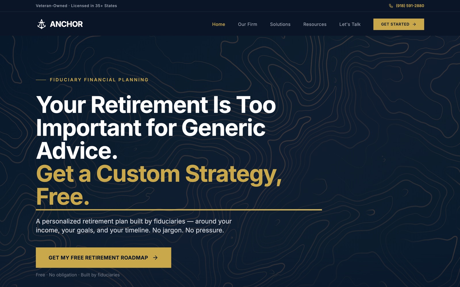 Anchor Financial Group homepage
