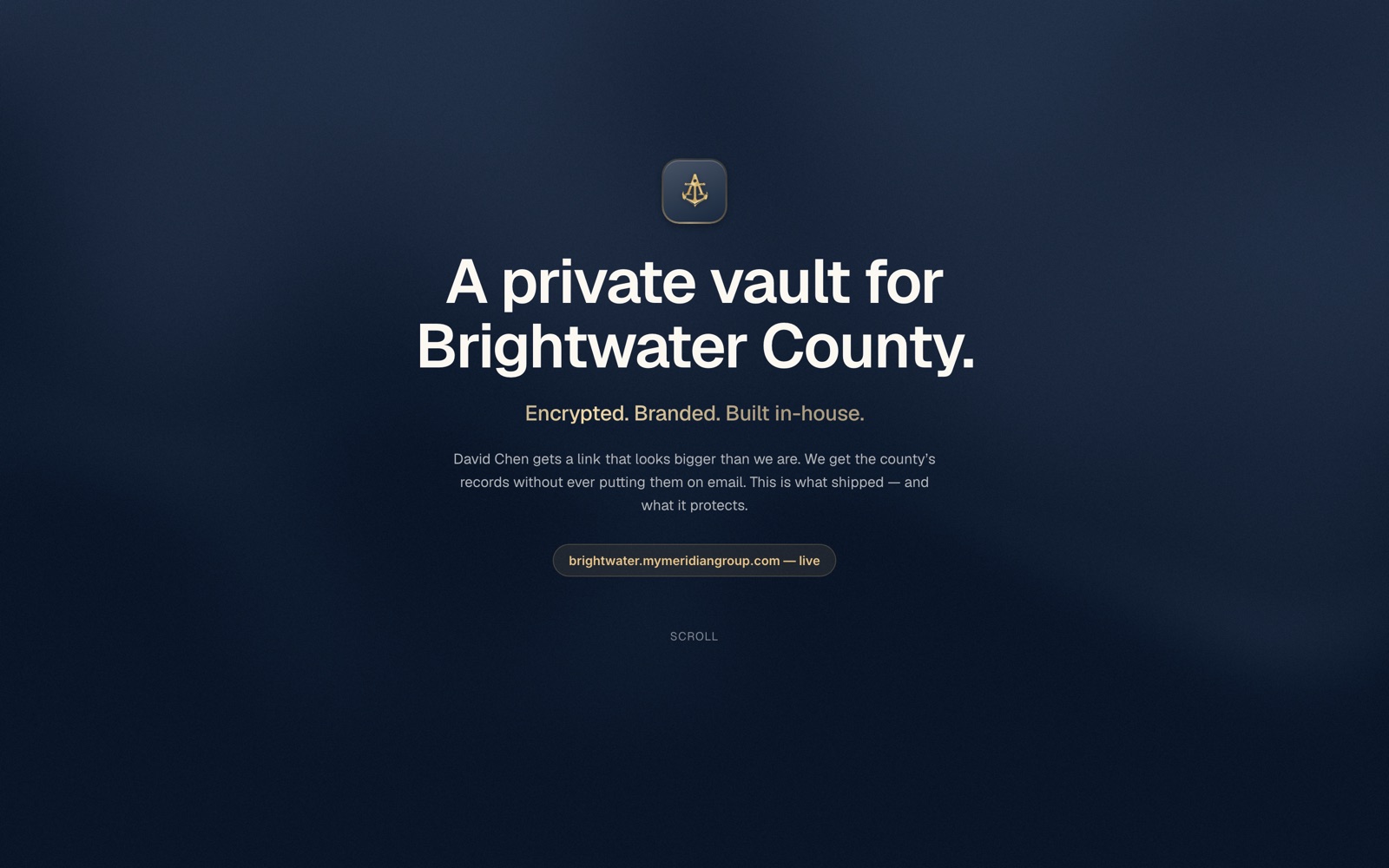 Brightwater County Vault homepage